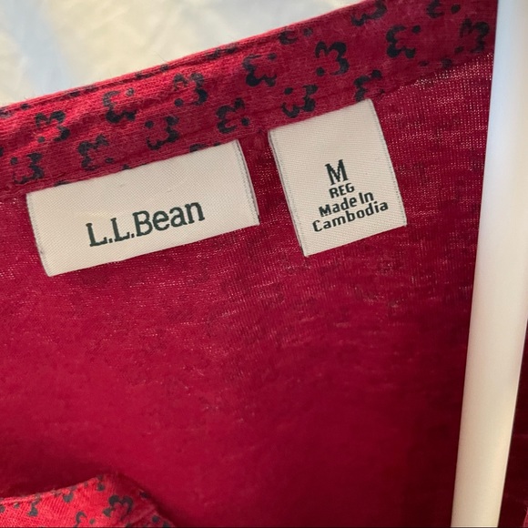 $15 LL BEAN jersey shirt size M - Picture 3 of 7
